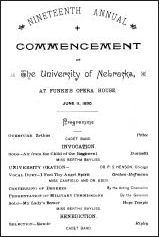 Nineteenth annual commencement of the University of Nebraska 