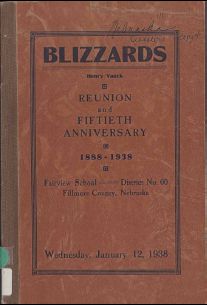 Blizzards: reunion and fiftieth anniversary, 1888-1938 