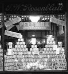 I.W. Rosenblatt Food Store window display 