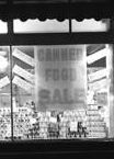 Saratoga Food Store window display 