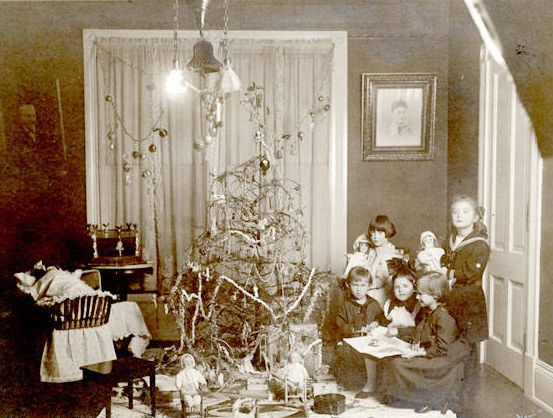 Joseph T. May residence Christmas party