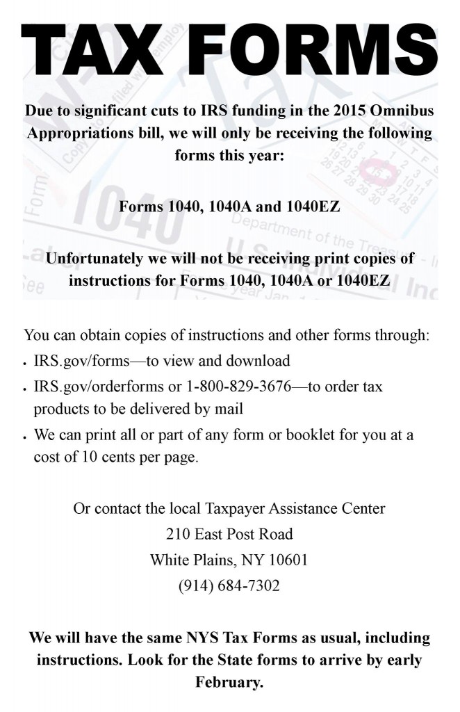 Tax Forms flyer