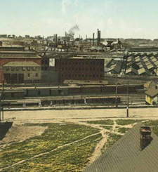 Partial view of stock yards, South Omaha