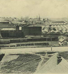 Partial view of stock yards, South Omaha