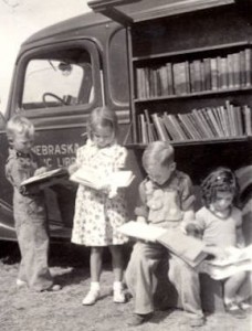 Children looking at picture books 