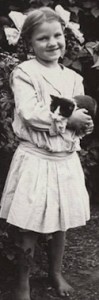 Eda Nelson holding a cat
