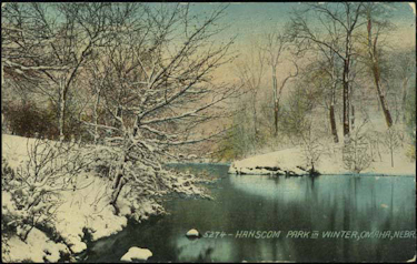 Hanscom Park in winter, Omaha, Nebr.