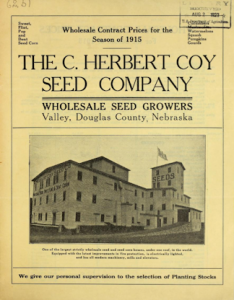 The C. Herbert Coy Seed Company - 1915